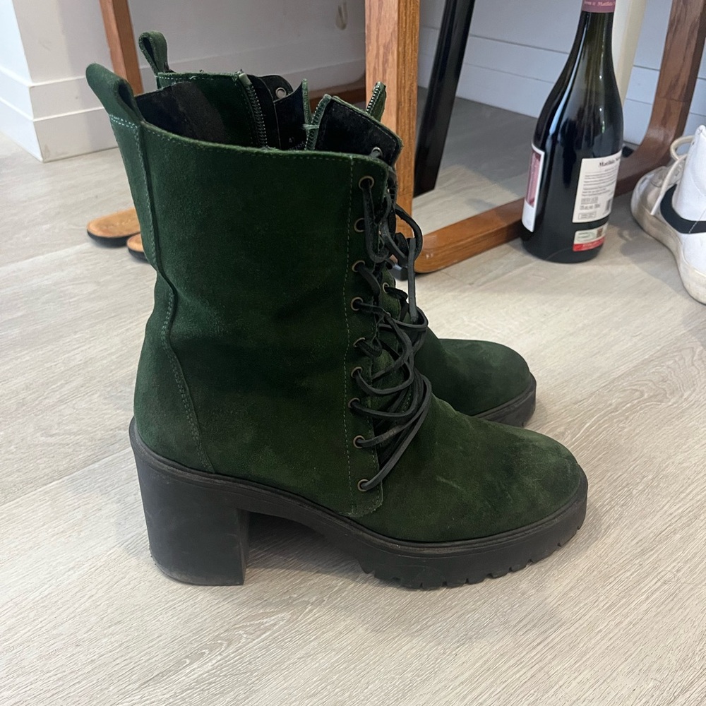 Free People Emerald Lace-Up Suede Boots